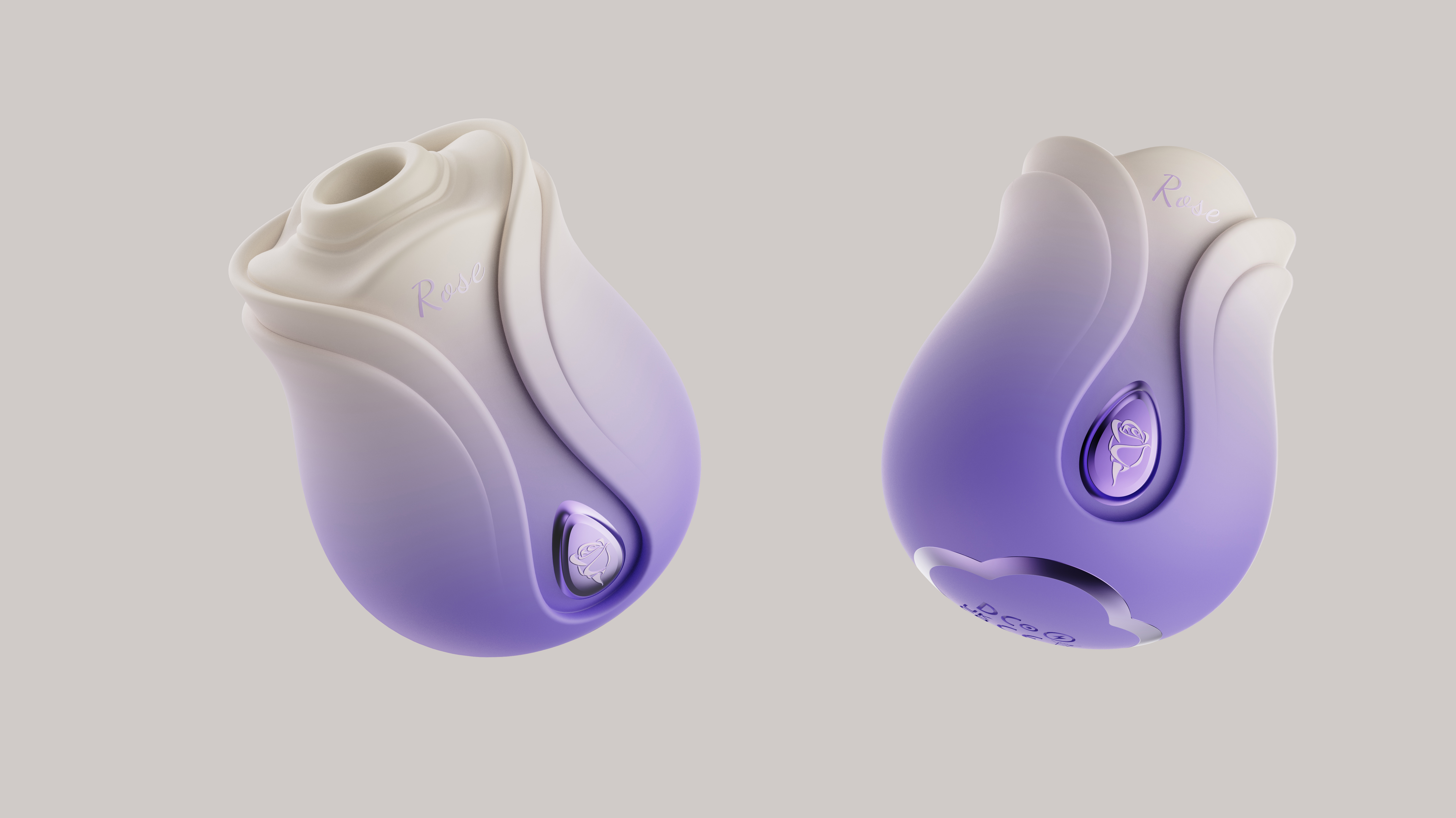 สีขาวและสีม่วงอ่อน