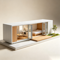 Appartement Modulaire de Luxe VIP en Conteneur de 40 Pieds – Maisonnette Spacieuse pour Invités dans la Cour – Design Moderne, Installation Rapide