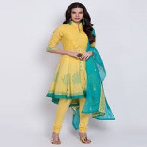 Good Quality Best Selling Kanya Libas <b>Linen</b> Anarkali Gown <b>Dress</b> <b>for</b> Adults Ready Made <b>for</b> Eid Collection India Manufacture - Product Image 3