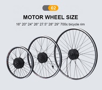 Bonne qualité usine directement ensemble de vélo électrique 250w 350w e vélo moteur de conversion kit de roue