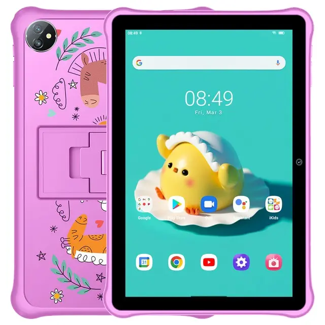 Toptan Blackview Tab A7 çocuklar için ince akıllı çocuk 10.1 ''3GB + 64GB Android 12 6580mAh özel OS çocuklar için tabletler pc