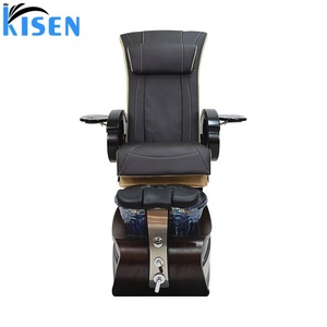 Kisen New Modern Luxury Beauty <b>Nail</b> Salon Furniture Pipeless Whirlpool Discharge Pump Foot Spa Massage Manicure Pedicure Chair - Product Image 4