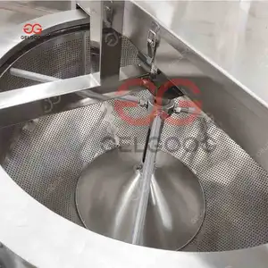 Ligne de production automatique de friteuse d'arachides de machine de pois verts en acier
