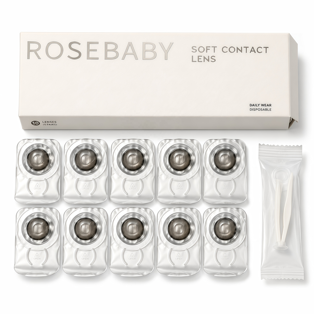 Custom Eco-Friendly Contact Lens Packaging Box Sponge Magnetic Closure Color Blister Pack Paper Box Daily Disposable Soft