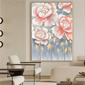 Decoración Moderna Personalizada para <span class=keywords><strong>el</strong></span> Hogar, <span class=keywords><strong>Pintura</strong></span> al Óleo Abstracta Pintada a Mano <span class=keywords><strong>sobre</strong></span> Lienzo, Hermosas Flores, Arte Mural, <span class=keywords><strong>Pintura</strong></span> en Relieve - Product Image 2