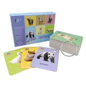 Animal Flash Cards Tarjetas Flash impermeables al por mayor