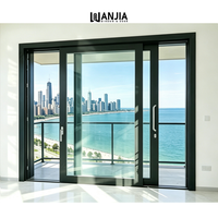 Puerta Corredera de Aluminio para Proyectos Residenciales de Lujo, Puerta Corredera con Rotura de Puente Térmico, Eficiente Energéticamente, Puerta de Vidrio Insonorizada