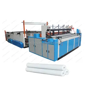 Semi automatic kitchen tissue paper rewinding machine paper manufacturing machine Easy Operation and Low Price 2023