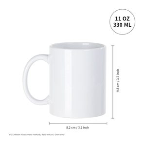 PYD Life - Tazas Blancas de Sublimación de Alta Calidad de 11 oz para Fotos, Producto de Cerámica, <span class=keywords><strong>Taza</strong></span> de Café, <span class=keywords><strong>Taza</strong></span> de Navidad de Fábrica - Product Image 2