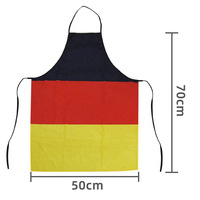 Tablier de drapeaux nationaux du Chili imperméable personnalisé en polyester de taille 100% de livraison directe