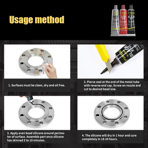 2025 vượt trội khoảng cách điền khả năng mịn phù hợp kết cấu tốt flowability RTV Silicone Gasket nhà sản xuất xe dính - Product Image 6