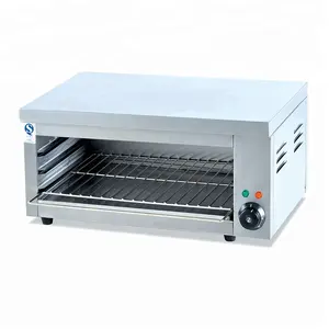 Commercial Stainless Steel Electric Lifting Salamander Grill Toaster Oven Adjustable Snack Machines For Efficient Grilling