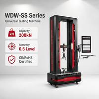 Máquina de Ensayo de Tracción para Metal y Plástico, Probador de Resistencia Universal de 200kN, Equipo Certificado ISO 7500-1 CE