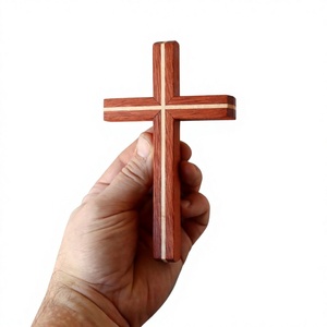 Escultura de Cruz de Madera Minimalista, Arte Decorativo Religioso, Lavable, Decoración para el Hogar, para Sala de Estar - Product Image 5