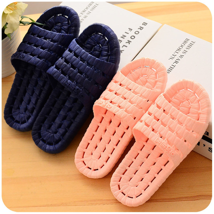 Summer Sandals Bathroom Bath Non-slip Memory Foam Slippers Water Leaking Women House Slippers