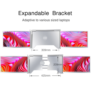 Pantalla Triple de 14 Pulgadas para Laptop, Aumenta tu Productividad con una Pantalla Triple Portátil - Product Image 5