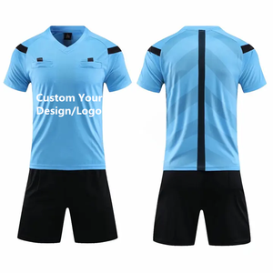 Divise da arbitro ad asciugatura rapida popolari maglie sportive divise da calcio per adulti da uomo maglia da arbitro Set abbigliamento da calcio per abbigliamento da squadra - Product Image 1