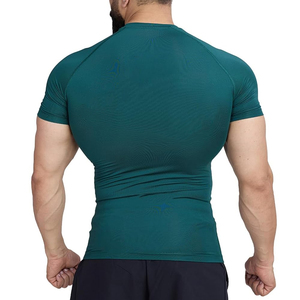Wholesale Custom Sublimation <b>Men</b> Shorts Sleeve <b>Compression</b> <b>Shirt</b> New Polyester Spandex Quick Athletic <b>Compression</b> <b>Shirts</b> - Product Image 2