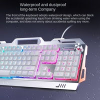 Haohuaxin RGB clavier rétro-éclairé sensation mécanique USB filaire utilisé pour les accessoires d'ordinateur portable de jeu