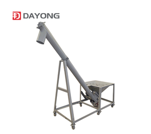 Transportador de tornillo elevador de acero al carbono de bajo precio, máquina transportadora de alimentación - Product Image 1