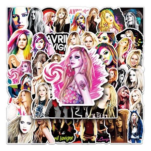 51 Uds Rock Star Avril Lavigne pegatinas de grafiti personalizadas para Laptop Skateboard vinilo cantante pegatina - Product Image 1