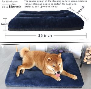 Big Dog Mat Corduroy Solid Square <b>Pad</b> Medium Large Dogs Oversize Pet Sleeping <b>Bed</b> Thick Dog Sofa Removable Washable Pet Supplies - Product Image 2