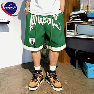 Shorts <span class=keywords><strong>de</strong></span> <span class=keywords><strong>basket</strong></span>-ball pour hommes QZFSO Streetwear, respirants, à séchage rapide, impression par sublimation personnalisée, coupe ample, double maille, graphiques - Product Image 1