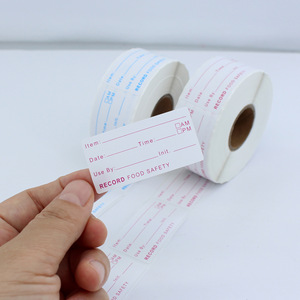 Food Safety Record <b>Labels</b> Rectangular BOPP Waterproof Oil Proof Self Adhesive For Food <b>Packaging</b> - Product Image 2