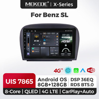 MEKEDE X40 8+128G Système vidéo Android pour voiture Mercedes SL R230 SL350 SL500 SL55 SL600 SL65 2001-2007 Car-play GPS BT AM FM RDS Stéréo