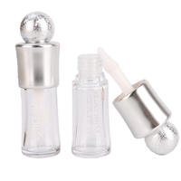 Offre Spéciale – Flacon Vide de Luxe Argenté avec Bouchon à Bille Transparent pour Remplissage de Gloss à Lèvres DIY – Bouteille Cosmétique Vide pour Gloss