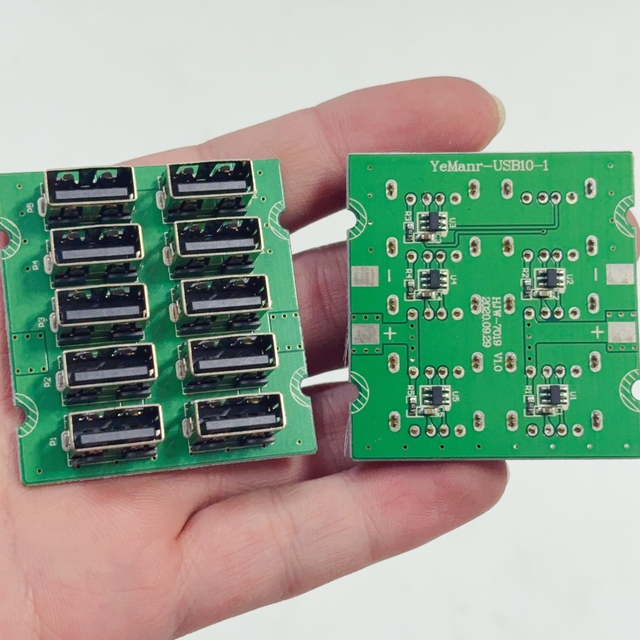 10-Port USB Charging Board 5V Multi-Port Power Supply Module Expandable DIY Charger Board for Multiple Devices