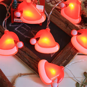 سلسلة أضواء LED 10 أضواء سلسلة ثلج M 2AA تعمل بالبطارية مع إضاءة عطلة رجل الثلج البلاستيكية - Product Image 4