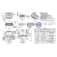 Connecteur USB Type C 16 Contacts Haute Fiabilité Étanche IPX8 pour Interface de Capteur Industriel PCB