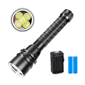 Asafee-luz de buceo para pesca, linterna subacuática recargable 18650 de 5000LM, 50m, XML2, <span class=keywords><strong>LED</strong></span> IP68, 5 uds. - Product Image 5