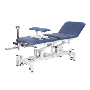 Meja traksi Lumbar elektrik, fisioterapi 4 bagian kasur penopang leher medis meja traksi ortopedi - Product Image 2