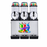 Machine à slushie à 3 bacs, haute capacité, R290, pour boissons glacées, avec sécurité multi-niveaux, pour les restaurants de restauration rapide