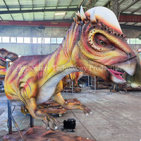 Modèle de tête de Stygimoloch animatronique artisanal pour parc à dinosaures, décoration de robot tête de dinosaure personnalisée