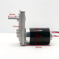 Moteur à engrenages micro DC à couple élevé 12V 24V pour équipement d'automatisation industrielle