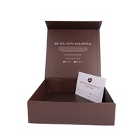 Boîte fermée magnétique marron avec logo personnalisé Offre Spéciale boîte cadeau d'emballage de vêtements chaussures de luxe boîte en papier de carton
