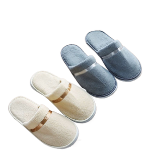 Gran oferta pareja logotipo personalizado lavable desechable servicio al cliente Star <span class=keywords><strong>Sheraton</strong></span> felpa <span class=keywords><strong>Spa</strong></span> <span class=keywords><strong>Hotel</strong></span> <span class=keywords><strong>de</strong></span> lujo zapatillas - Product Image 1