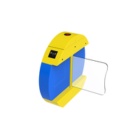 Barrière pivotante extérieure étanche en acier inoxydable 304 avec reconnaissance d'empreintes digitales pour la sécurité des portails scolaires