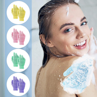 Gros Gants de Douche Exfoliants Double Face Personnalisés Multicolores en Nylon pour le Corps et les Spas