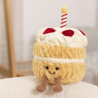 Linda Fashion UK Jelly Cat Fun Cherry Cake Doll Mignonne Peluche Jouet Cadeau de Fêtes