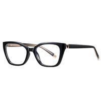 Lunettes anti-lumière bleue MS 81707 TR, monture œil de chat, décor cœur, branches minimalistes, monture translucide texturée, lunettes polyvalentes