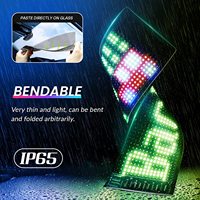 Affichage LED dynamique Donnez vie à votre vidéo musicale avec un panneau matriciel LED et un panneau de signalisation LED RVB flexible pour voiture