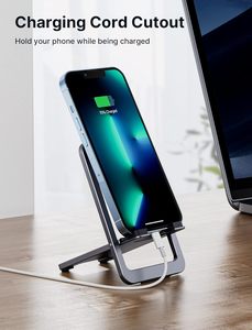 Soporte para Teléfono Celular JSAUX, Paquete de 2, Plegable, de Aluminio, Ajustable, Portátil para Escritorio, Compatible con Teléfonos de 4-8 Pulgadas //Kindle - Product Image 2