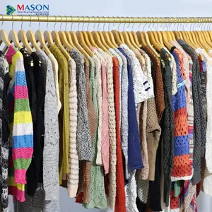Fardos americanos baratos de alta calidad de ropa usada mixta ropa de invierno usada para compradores suéter de venta