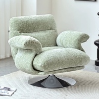 Fauteuil pivotant moderne en chenille, fauteuil de détente individuel, fabriqué en Chine