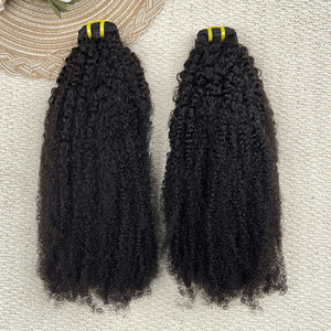 ผมมนุษย์แท้แบบดิบเกรด 12A สำหรับต่อผมแบบ Afro Kinky Curly  แบบไม่ผ่านกระบวนการ  จัดเรียงเกล็ดผม  ขายส่งเป็นมัด - Product Image 5