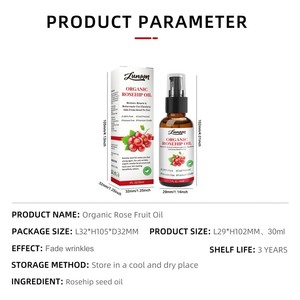 Vitamine C végétalienne vergetures acné <span class=keywords><strong>cicatrice</strong></span> éclaircissant blanchissant Anti-âge huile de cynorrhodon soins de la peau visage sérum bouteille 30ml - Product Image 6